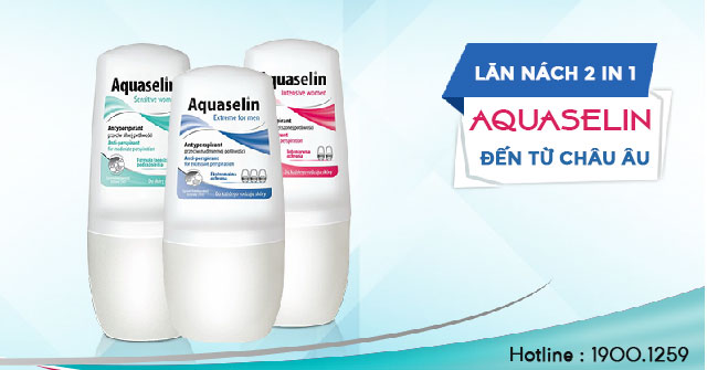 Lăn nách Aquaselin đến từ Châu Âu với 2 công dụng đặc biệt