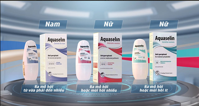Aquaselin giúp bạn quên đi nỗi lo không còn bị hôi nách